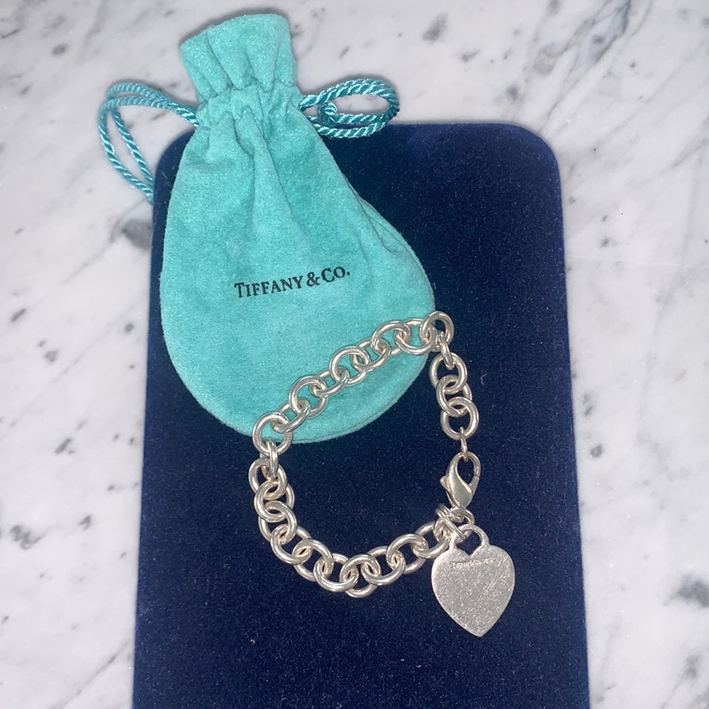 Tiffany & Co Silver Heart Tag Bracelet